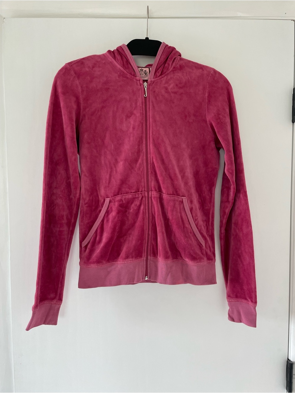Plush Raspberry Pink Velour Hoodie